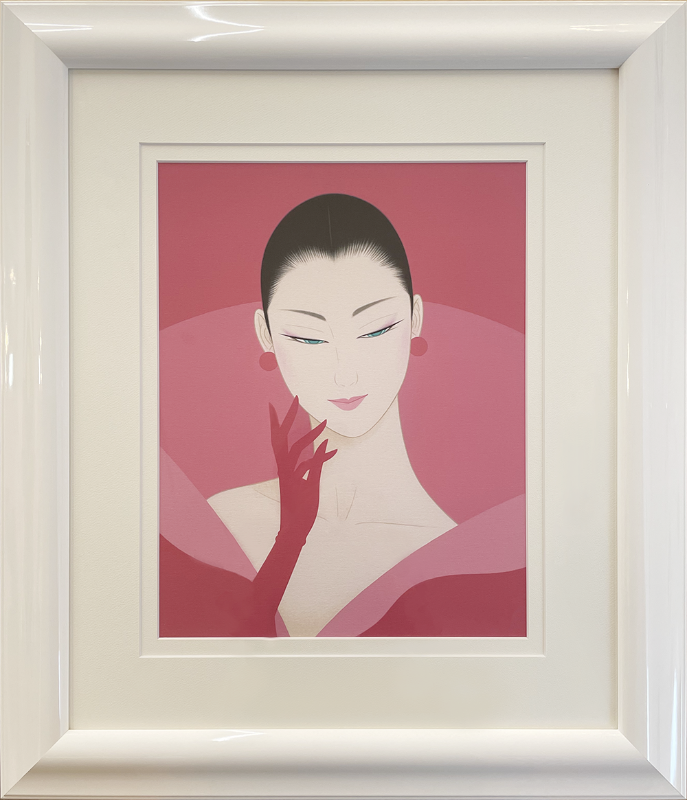 昭和のアート♡一点物　花束にまさる一輪の花♡書♡作品 大輪の花 | 鶴田一郎アートストア ICHIRO TSURUTA official art store